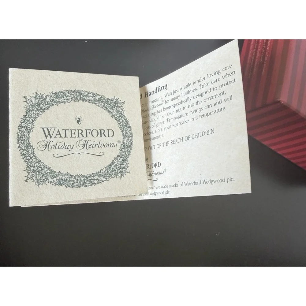 Waterford ornament peacock